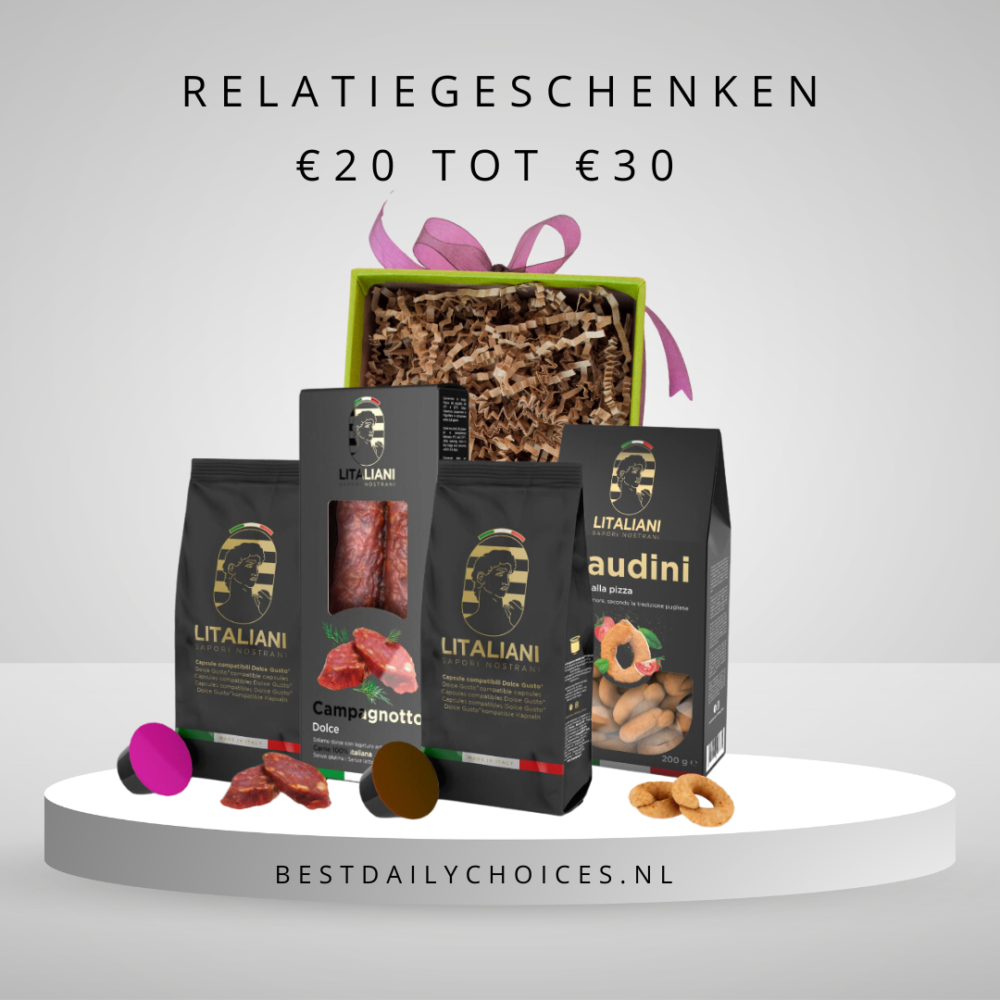 Relatiegeschenken van €20 tot €30